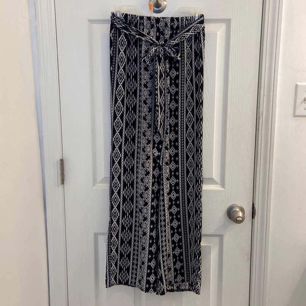 High Waisted, Wide Leg Flowy Pants